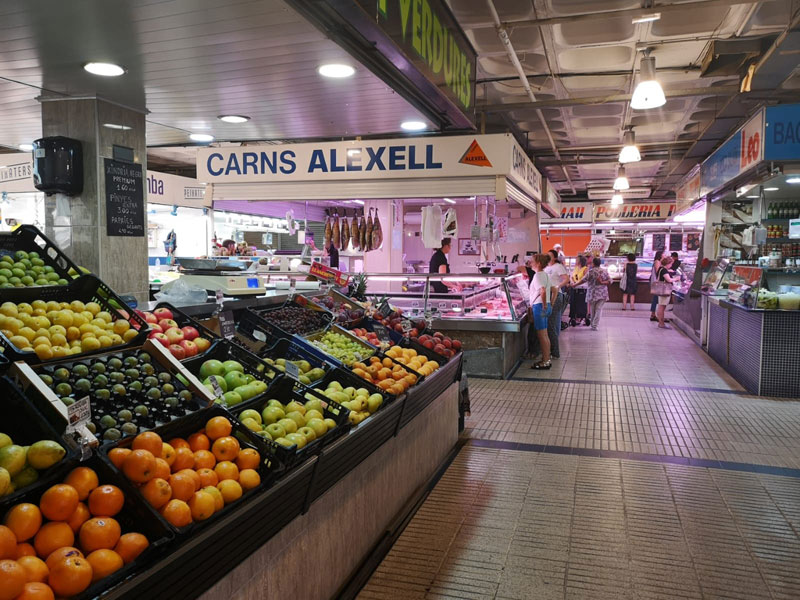 Interior del Mercat Municipal de Palamós. (Foto: Ajuntament de Palamós).