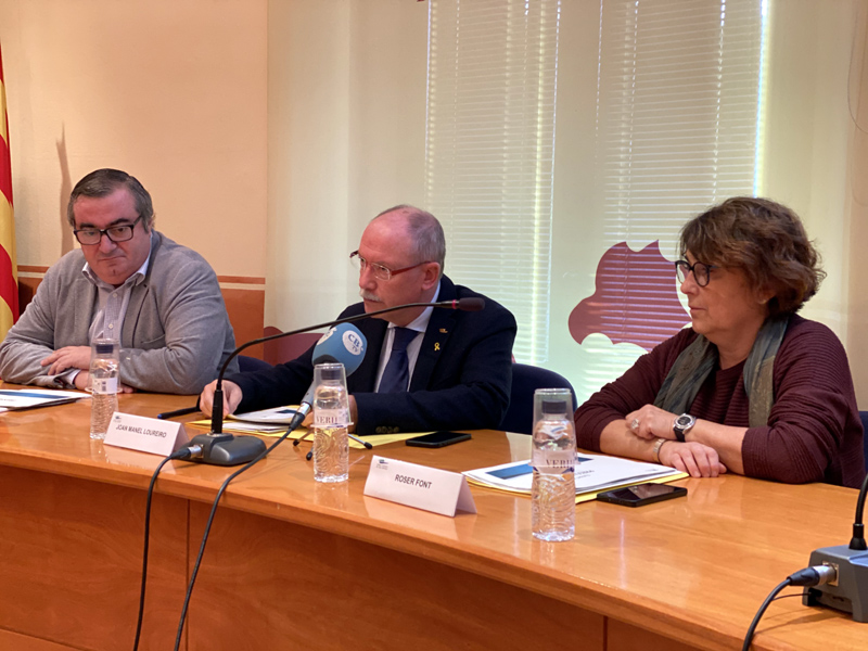 Presentació del pressupost del Consell Comarcal. (Foto: Consell Comarcal del Baix Empordà).