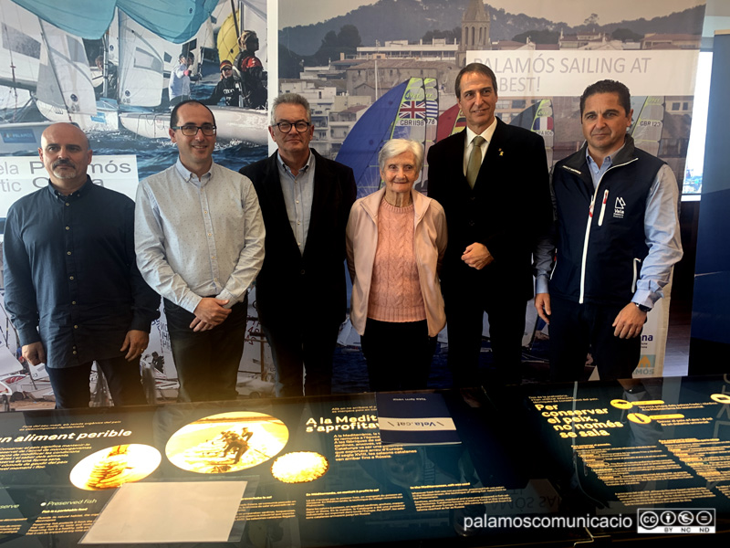 La presentació de la Christmas Race feta avui a l'Espai del Peix amb la presència de la vídua de Guido Depoorter, Claire Depoorter.