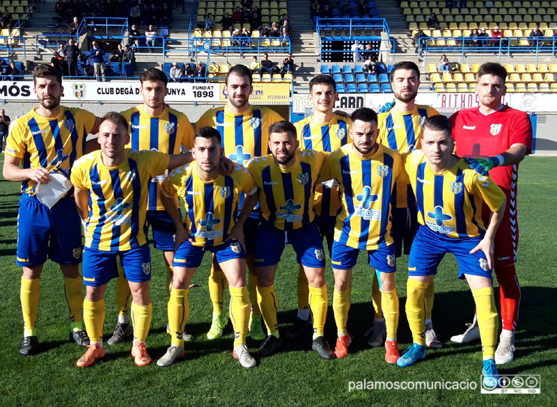 El Palamós ha tancat l'any avui al seu estadi amb una victòria, després de tres derrotes consecutives. (Foto: Palamós CF).