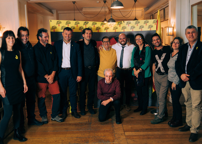 El Sopar Groc es va fer dissabte a l'hotel Trias. (Foto: Junts per Catalunya Palamós - Sant Joan).