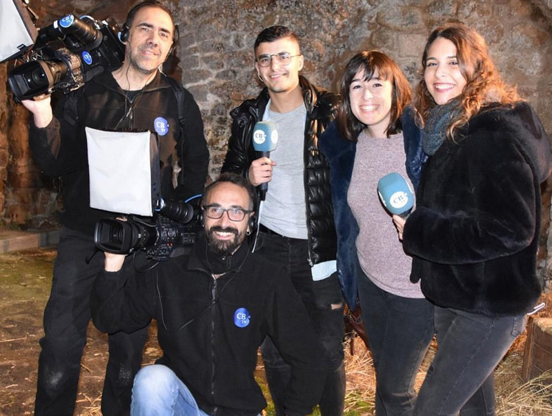 Equip de TV Costa Brava. (Foto: L. Campos).