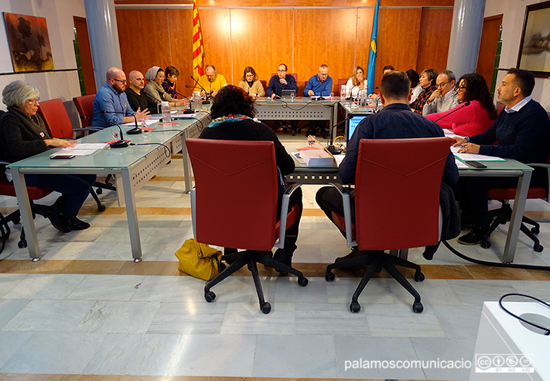 Imatge del Ple de l'Ajuntament de Palamós celebrat ahir.