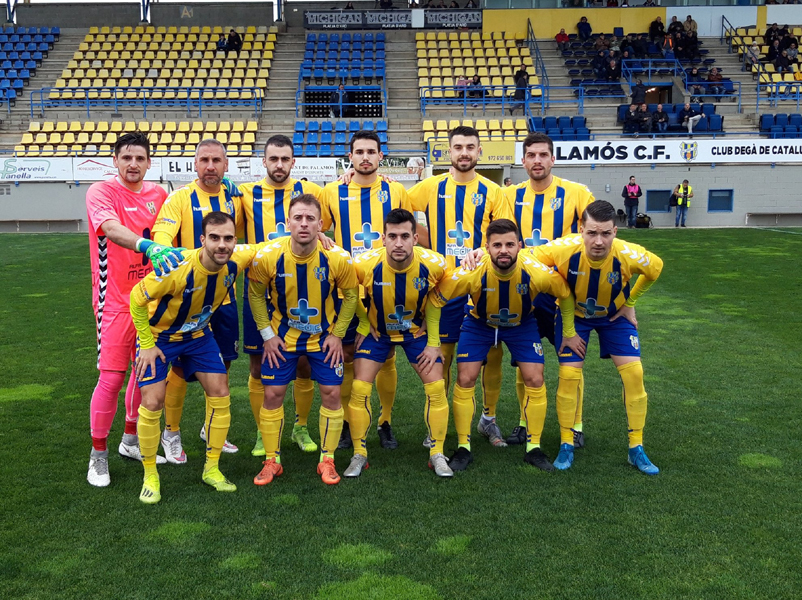 Onze inicial del Palamós que va perdre diumenge passat contra la Fundació Grama. (Foto: Palamós CF).