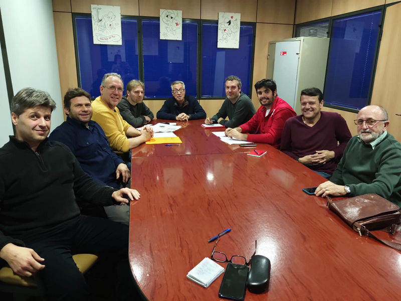 Una de les reunions constitutives del nou cos de Protecció Civil. (Foto: Ajuntament de Palamós).