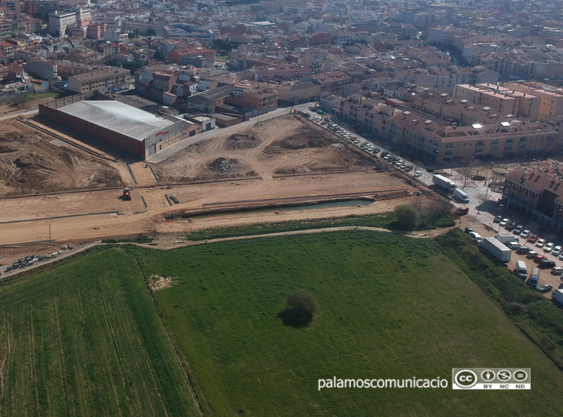 Espai de creixement entre el pla de Nau i l’Eixample on està previst construïr la futura estació d'autobusos.