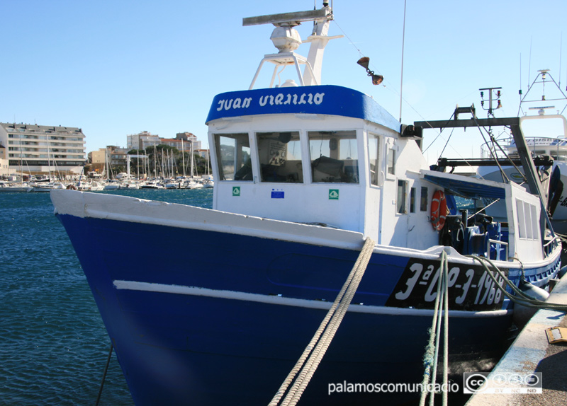 La barca Juan y Virgilio, una de les que ha sortit avui.