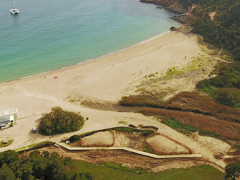 Les dunes de Castell són dels darrers espais verges del litoral de la Costa Brava.