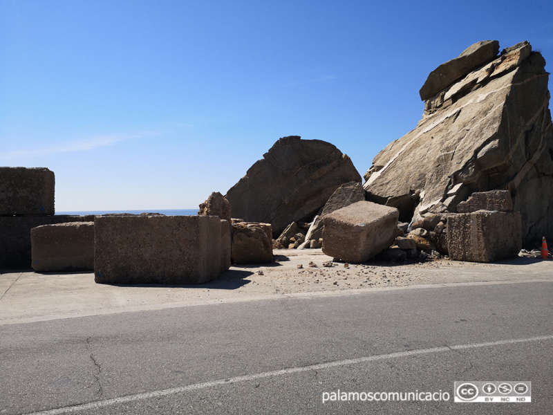 Estat actual dels blocs de formigó de La Pedrera.