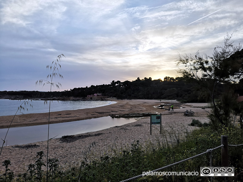 La platja de Castell, la setmana passada.