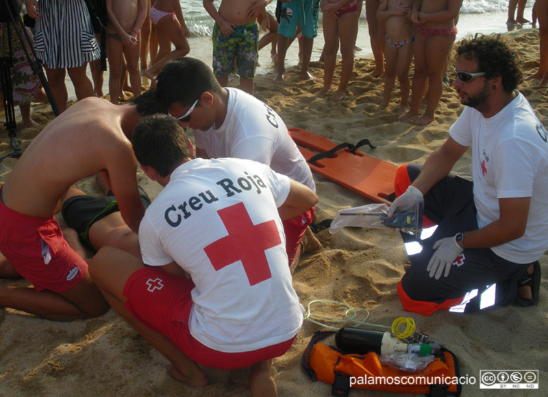 Creu Roja havia fet durant molts anys el servei de vigilància i socorrisme a les platges de Palamós.