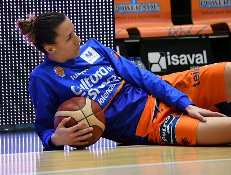 Queralt Casas ha jugat a les files del València Basket la passada temporada. (Foto: Paula Lloret. Instagram @pallce_ph).
