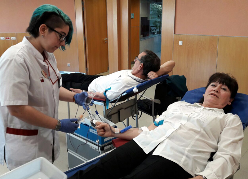 Donació de sang en una imatge d'arxiu. (Foto: Associació de Donants de Sang).