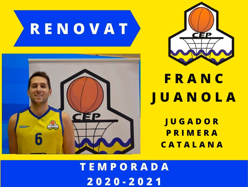 Franc Juanola, capità del CE Palamós ha renovat per una temporada més.