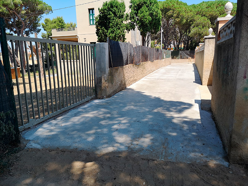 Estat actual del camí després de les obres de millora realitzades. (Foto: Ajuntament de Palamós)