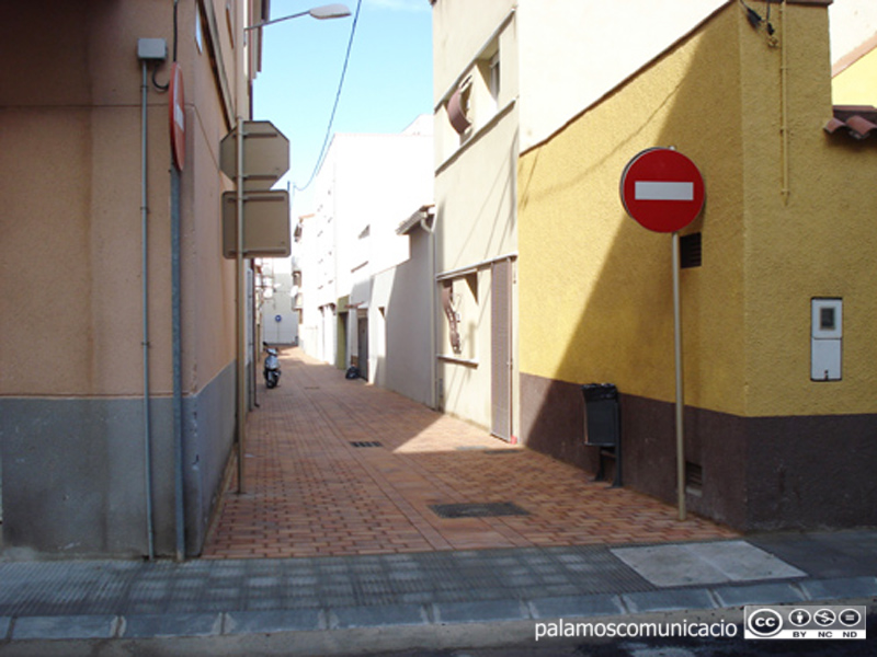 El carrer de la Justícia de Palamós.