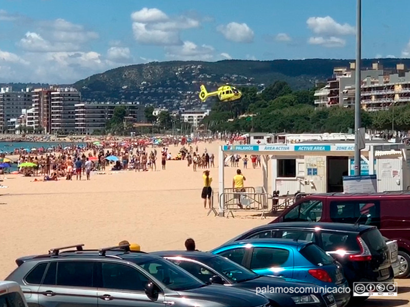 La dona va ser evacuada en helicòpter fins a l'hospital Josep Trueta, on aquesta matinada ha mort.