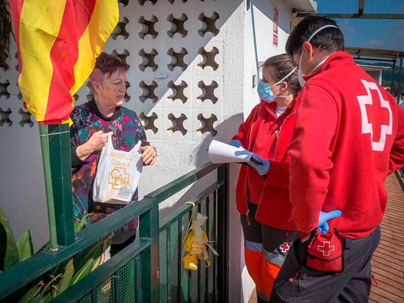 Creu Roja Palamós ha fet un centenar de serveis a domicilis.