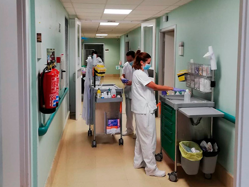 Nova unitat d'aïllament de l'hospital de Palamós.(Foto: SSIBE)