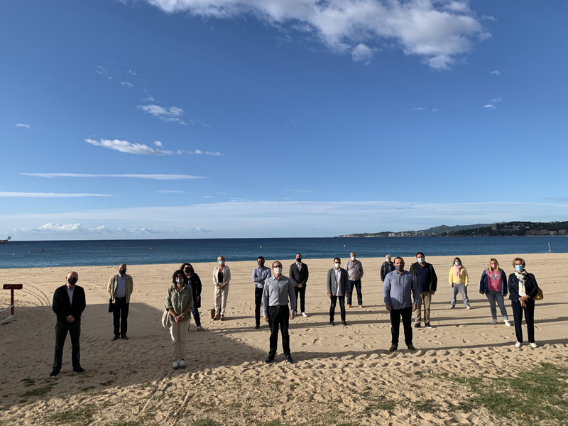 Alcaldes d'ERC, aquest passat cap de setmana a Palamós. (Foto: ERC).