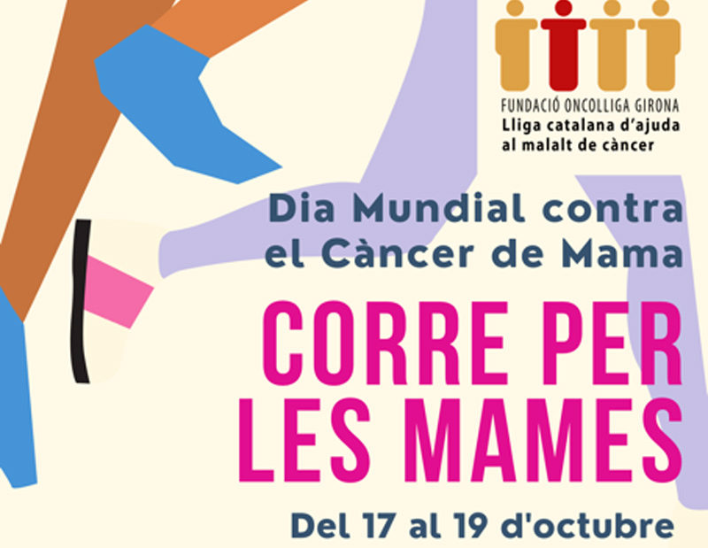 Cartell de la 'Cursa de les mames'. (Foto: Fundació Oncolliga Girona).