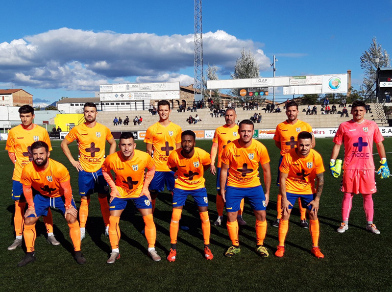 Primer onze inicial de la temporada del Palamós CF. (Foto: Palamós CF).