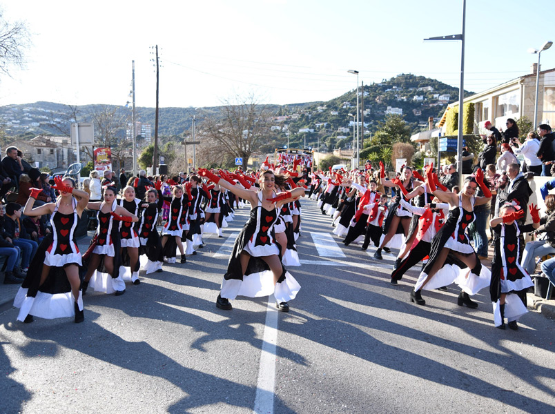 Rua del Carnaval de Calonge d'aquest 2020. (Foto: Ajuntament de Calonge i Sant Antoni).