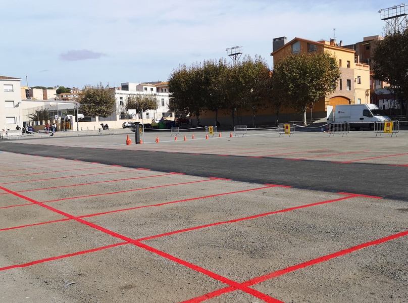 La zona vermella serà de pagament durant tot l'any. (Foto: Ajuntament de Palamós).