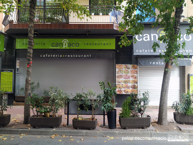 Restaurant tancat ahir a Palamós per les restriccions COVID.