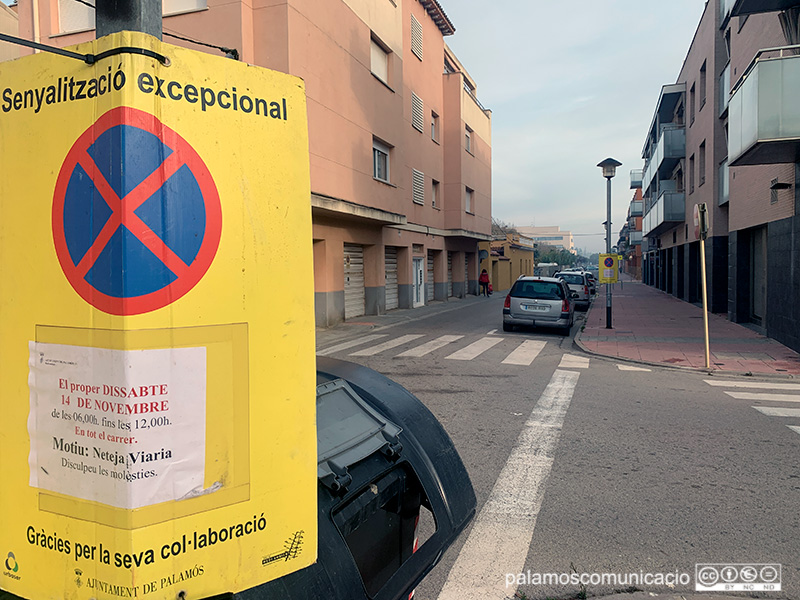 El carrer de València, aquest matí.