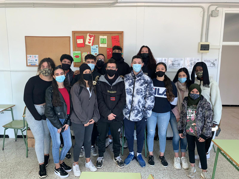 Alumnes del perfil de vendes del Pla de Transició del Treball de Palamós i Palafrugell. (Foto: D. Noguera).