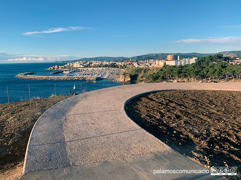 Vista de Palamós des del camí de ronda, aquest matí.