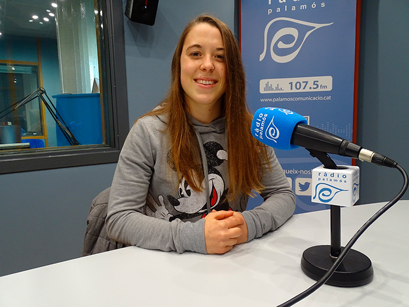 Marina Barneda, avui a l'espai de Ràdio Palamós 'Temps afegit'.