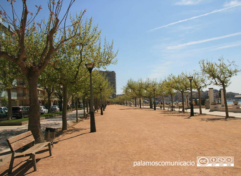 El passeig del Mar de Palamós.