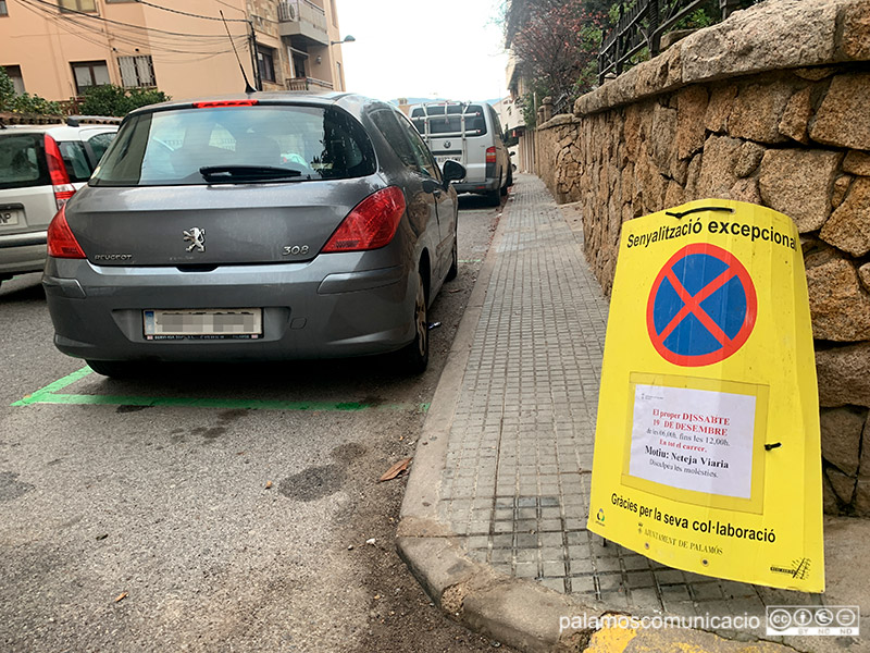 El carrer de Xaloc, afectat demà per la neteja viària.