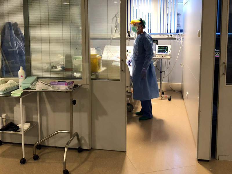 La uniitat de Cures Intermèdies de l'hospital de Palamós. (Foto SSIBE).