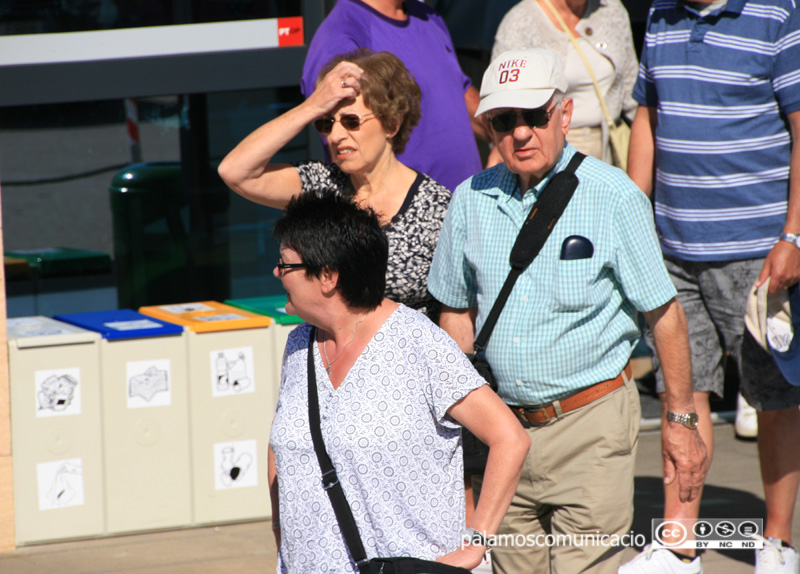 Turistes estrangers a Palamós.