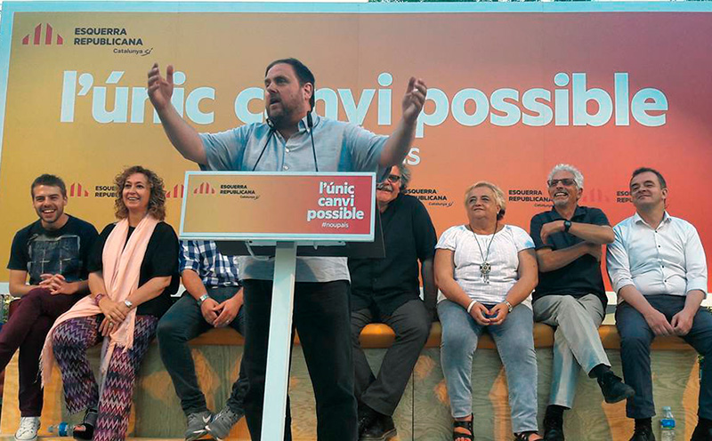 Imatge d'arxiu del tancament de campanya d'ERC a Palamós a les eleccions generals del 2016. (Foto: ERC),
