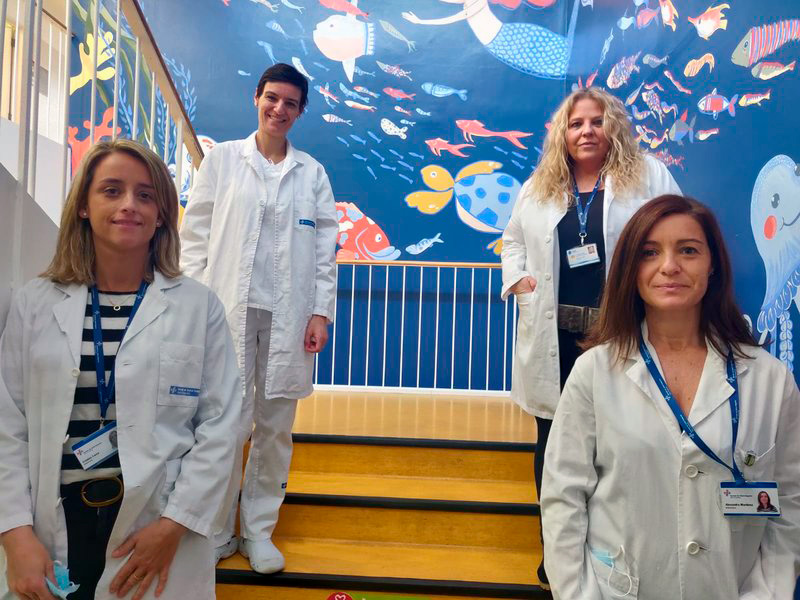 Cristina Cama, Àngels Larrabeiti, Sandra Martínez i Laura López, infermeres adjuntes de les Àrees Bàsiques de Salut.