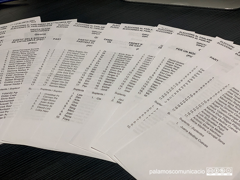 A la província de Girona hi concorren 18 candidatures en aquestes eleccions.