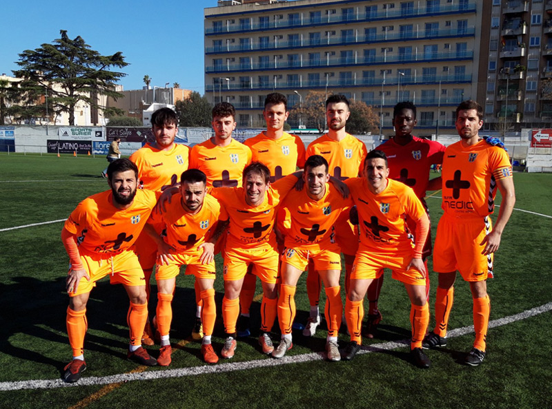 Aquest és l'onze inicial que ha presentat Eduardo Vílchez en el seu primer partit com a tècic. (Foto. Palamós CF).