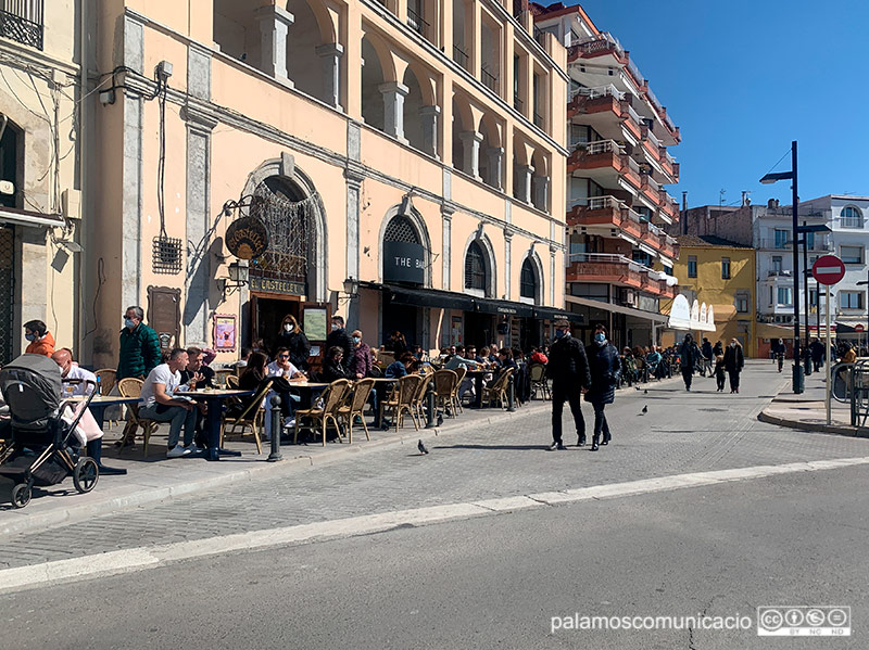 La zona de la Planassa de Palamós, aquest dissabte.