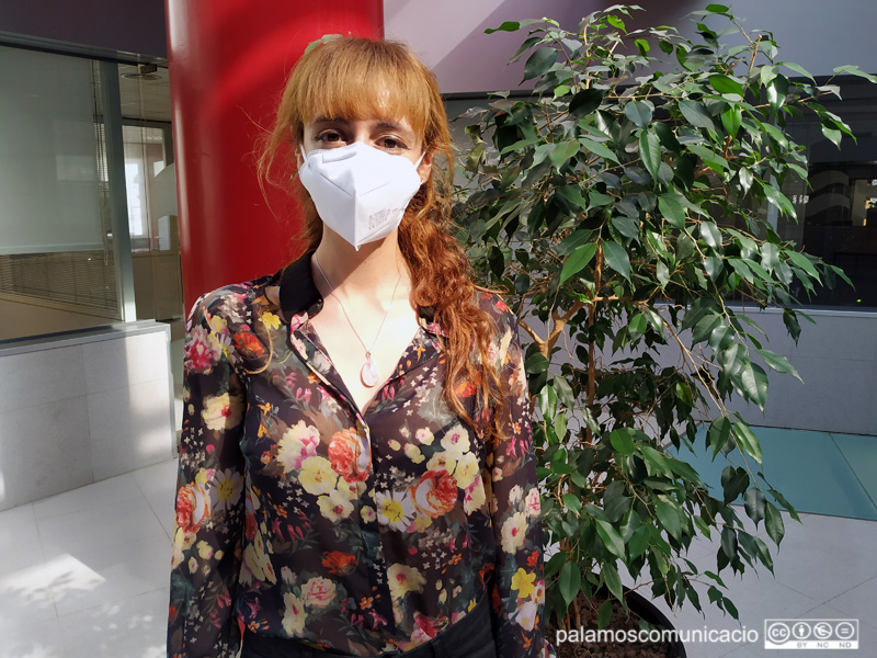 Soraya Hernández és llevadora de l'hospital de Palamós.