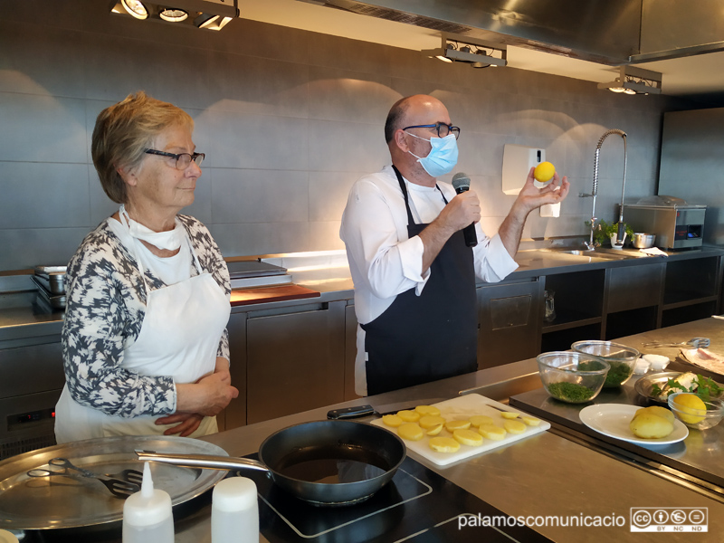 Margret Esders amb el cuiner de l'Espai del Peix, Ramon Boquera.