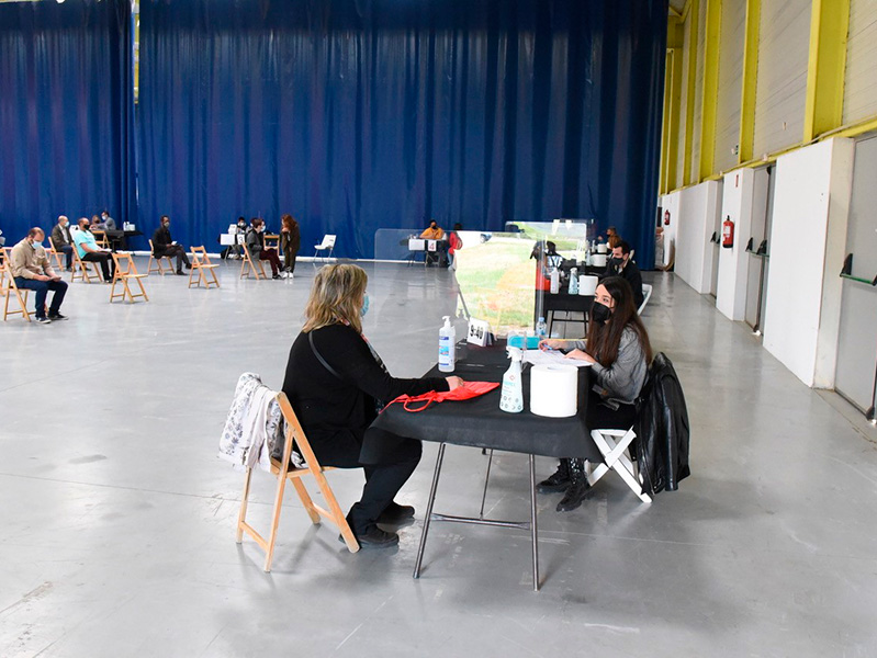 Imatge de les jornades Speed Dating per la contractació de treballadors. (Foto: Ajuntament de Calonge i Sant Antoni).