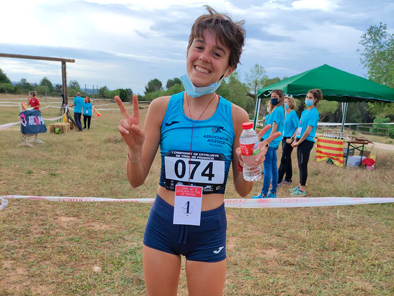 Blanca Batlle, campiona de Catalunya de trail sub18. (Foto: Associació Atlètica Palamós).