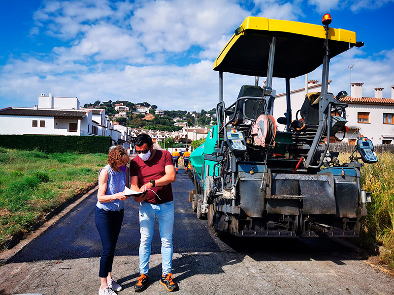 Les obres donen compliment al projecte guanyador dels Pressupostos Participatius 2020. (Foto: Ajuntament de Calonge i Sant Antoni).