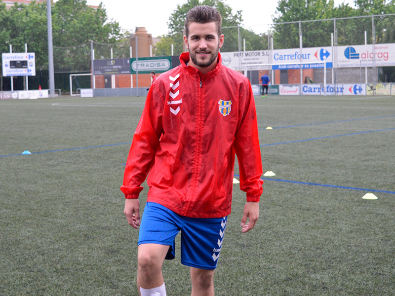 Àlex Campos, en la seva darrera etapa al Palamós. (Foto:  Sergi Cortés).