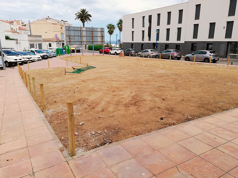 En el solar hi podran aparcar 25 vehicles. (Foto: Ajuntament de Palamós).