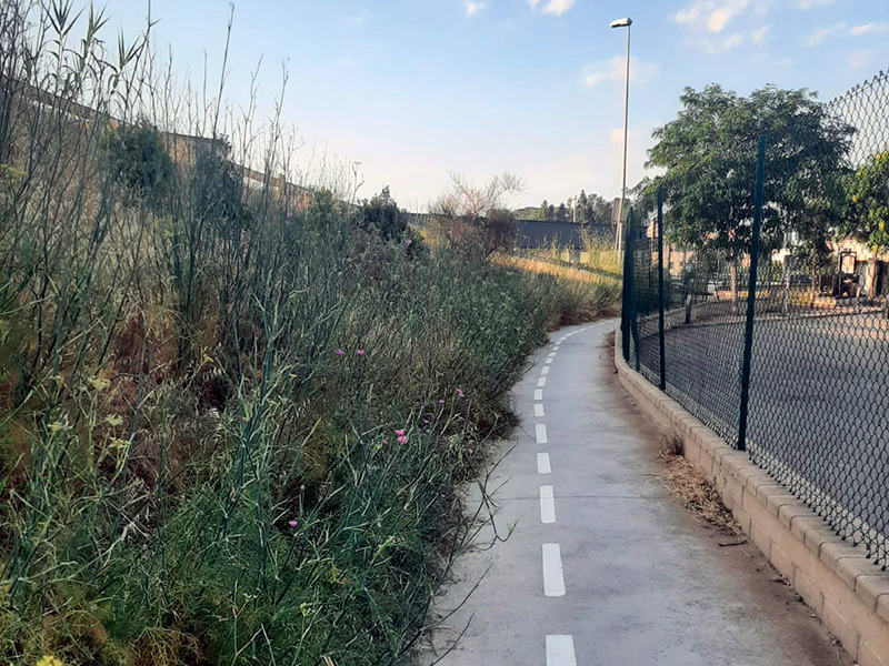 Tram del carril bici de Palamós. (Foto: Junts per Catalunya Palamós I Sant Joan).